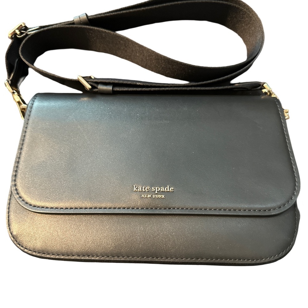 Kate Spade Buddie Smooth Leather Medium Black NWT